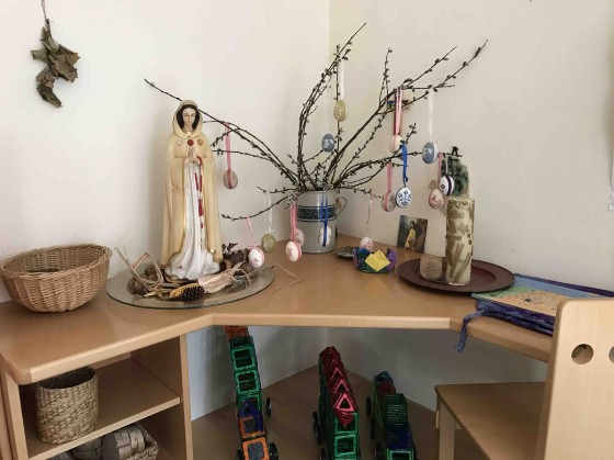 Ostern 2017 im Pfarrkindergarten Altenmarkt / Pater Ulrich Diel OSB