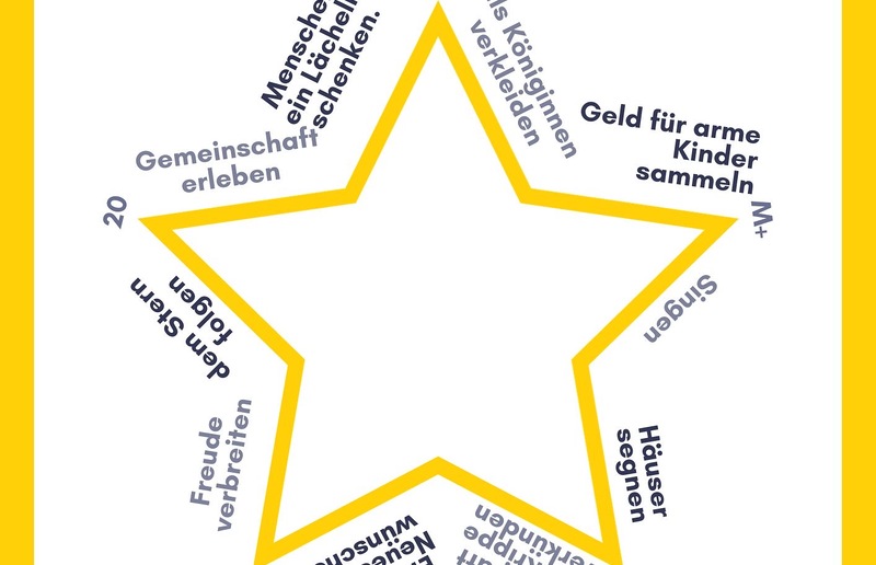 Dreikönigsaktion Sankt Gallen Sternsinger 2024 - 1 / Ulrich Diel und canva